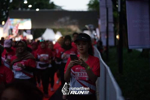 Race photo from Smartfren Run 2024
