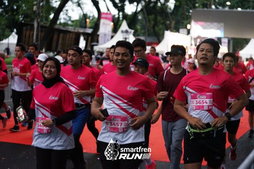 Race photo from Smartfren Run 2024