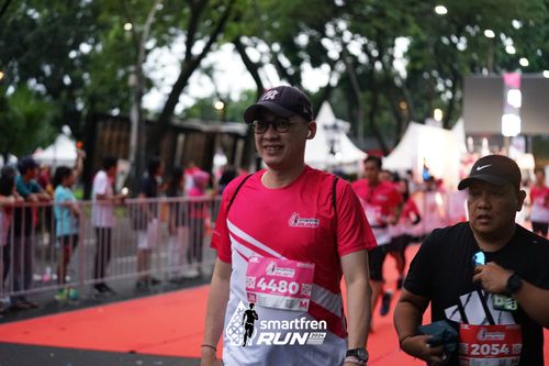 Race photo from Smartfren Run 2024