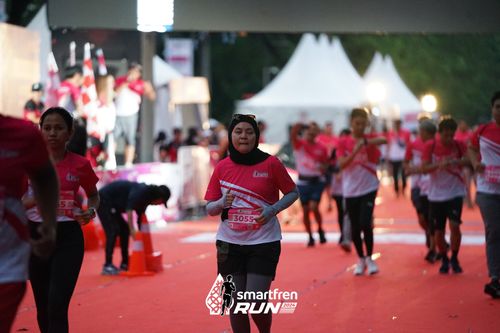 Race photo from Smartfren Run 2024