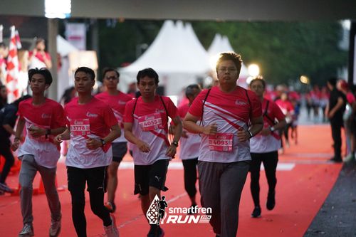 Race photo from Smartfren Run 2024