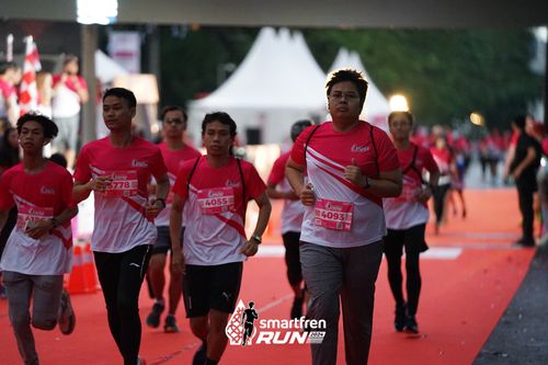 Race photo from Smartfren Run 2024