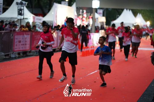 Race photo from Smartfren Run 2024