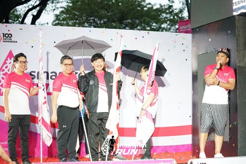 Race photo from Smartfren Run 2024