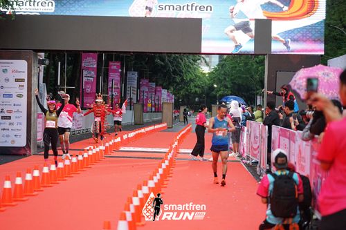 Race photo from Smartfren Run 2024