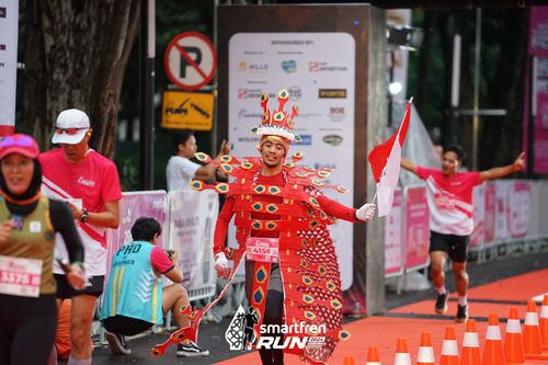 Race photo from Smartfren Run 2024