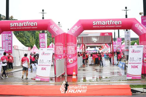 Race photo from Smartfren Run 2024