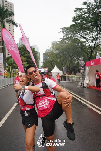 Race photo from Smartfren Run 2024