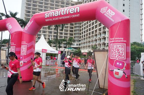 Race photo from Smartfren Run 2024