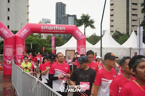 Race photo from Smartfren Run 2024