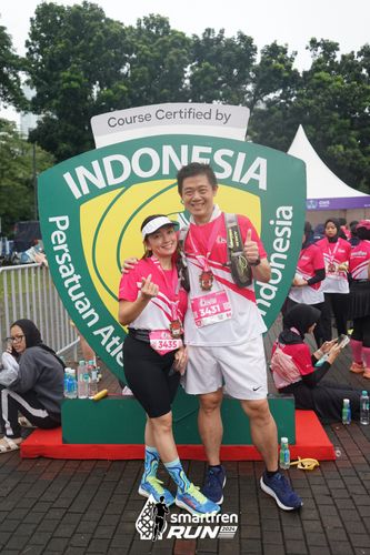 Race photo from Smartfren Run 2024