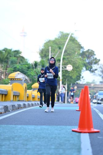 Race photo from KEMLU RUN 2025