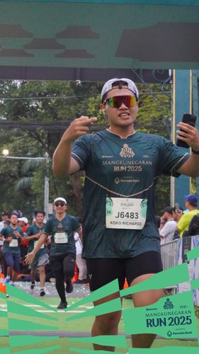 Race photo from Mangkunegaran Run 2025