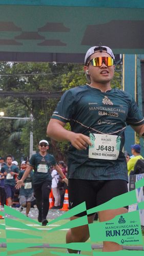 Race photo from Mangkunegaran Run 2025