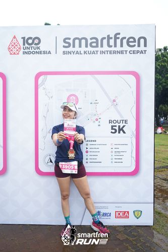 Race photo from Smartfren Run 2024