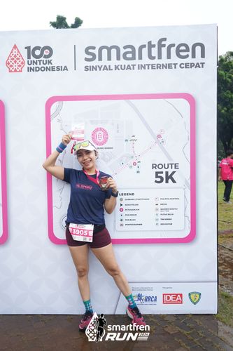 Race photo from Smartfren Run 2024