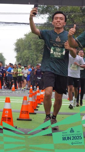 Race photo from Mangkunegaran Run 2025