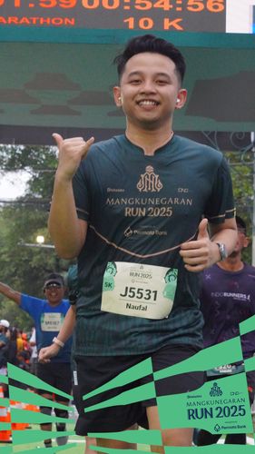 Race photo from Mangkunegaran Run 2025
