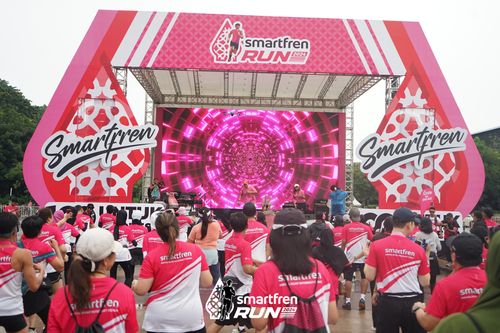 Race photo from Smartfren Run 2024