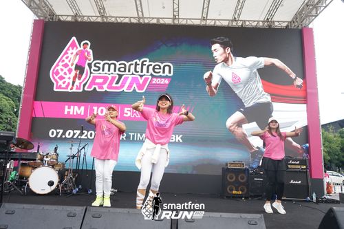 Race photo from Smartfren Run 2024