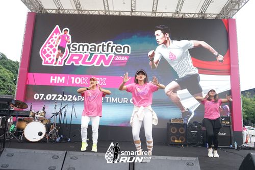 Race photo from Smartfren Run 2024