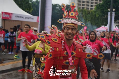 Race photo from Smartfren Run 2024