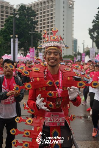 Race photo from Smartfren Run 2024