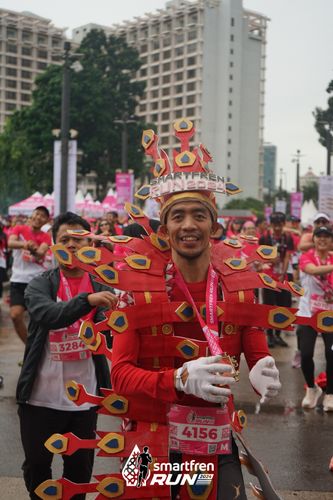 Race photo from Smartfren Run 2024