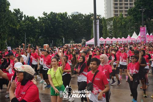 Race photo from Smartfren Run 2024