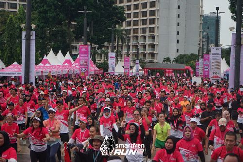 Race photo from Smartfren Run 2024