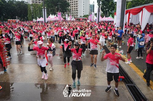 Race photo from Smartfren Run 2024