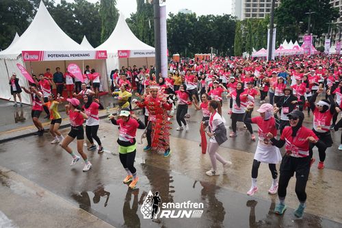 Race photo from Smartfren Run 2024