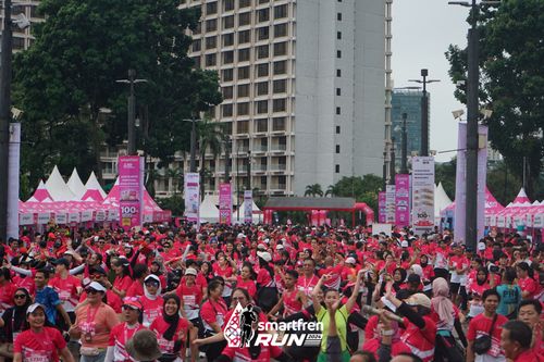 Race photo from Smartfren Run 2024