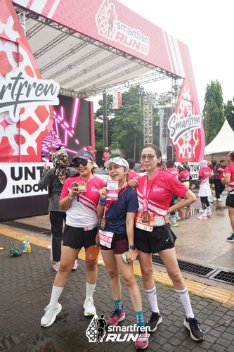 Race photo from Smartfren Run 2024