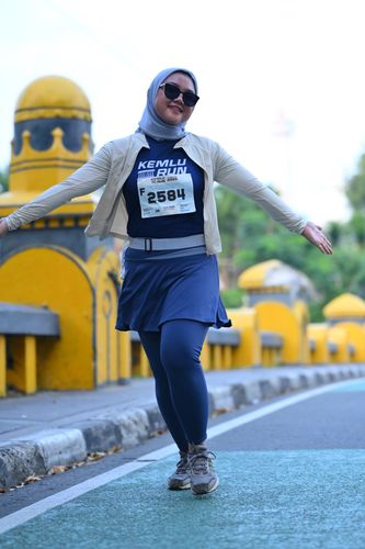 Race photo from KEMLU RUN 2025