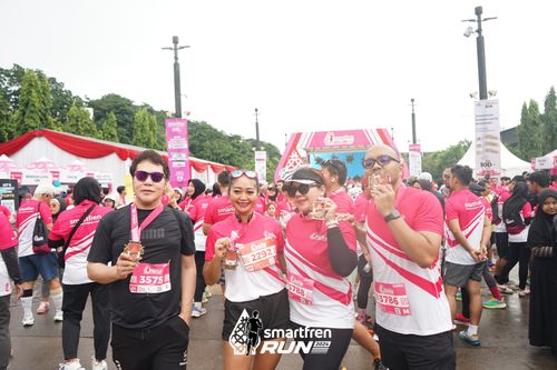 Race photo from Smartfren Run 2024