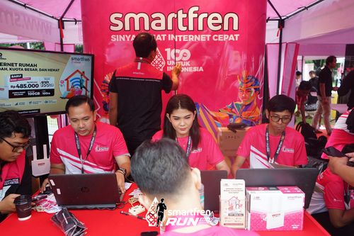 Race photo from Smartfren Run 2024