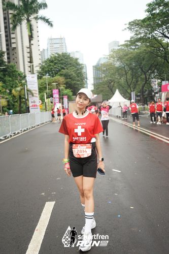 Race photo from Smartfren Run 2024