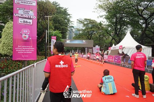 Race photo from Smartfren Run 2024