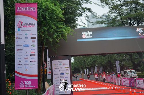 Race photo from Smartfren Run 2024