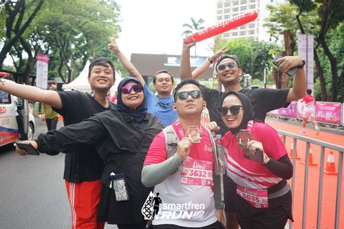 Race photo from Smartfren Run 2024