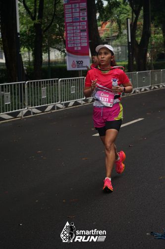 Race photo from Smartfren Run 2024