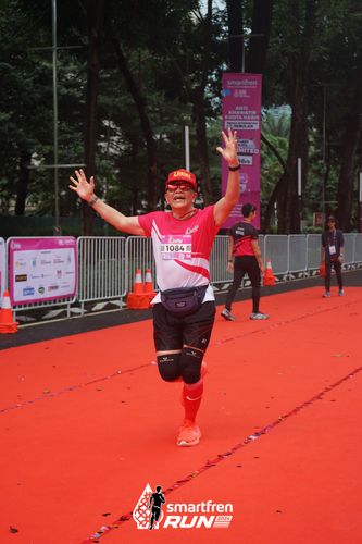 Race photo from Smartfren Run 2024