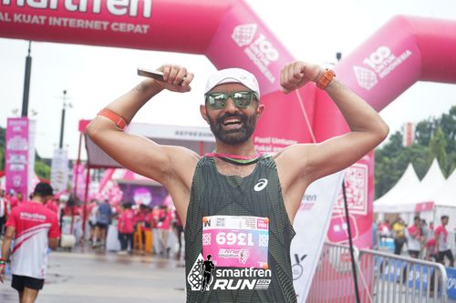 Race photo from Smartfren Run 2024