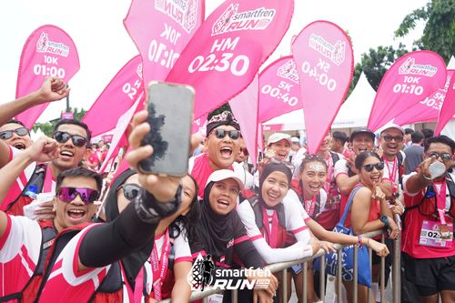 Race photo from Smartfren Run 2024