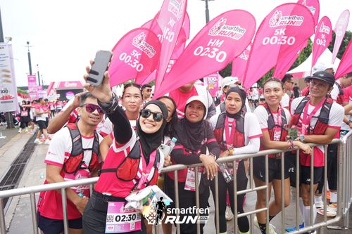 Race photo from Smartfren Run 2024