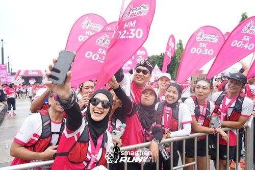 Race photo from Smartfren Run 2024