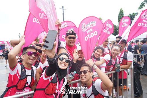Race photo from Smartfren Run 2024
