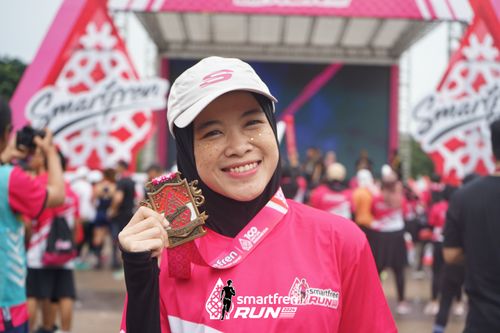 Race photo from Smartfren Run 2024