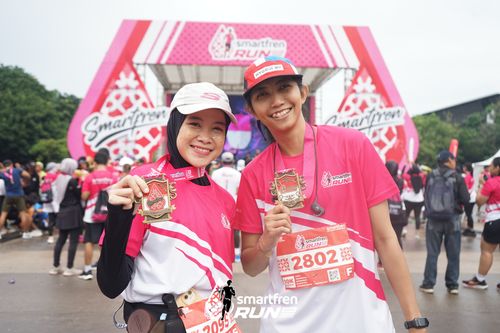 Race photo from Smartfren Run 2024